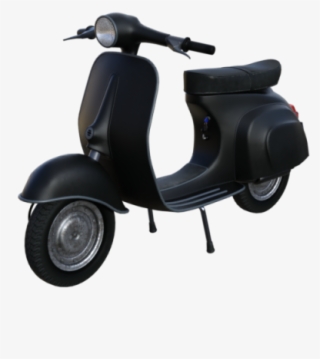 Classic Black Vehicle Png And Psd File - Vespa #9461278
