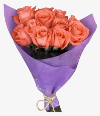 Diy 12 Orange Roses Bouquet Magnaflor - Bouquet #9461378