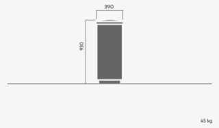 264 City Ashtray, Curved Top With Stainless Steel Grid - Door #9461952