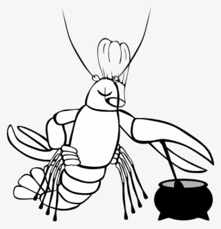 576 X 599 1 - Crawfish Boil Black And White #9461980