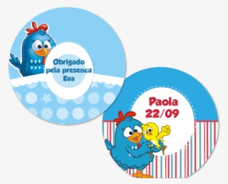 Etiqueta Redonda Tam G Galinha Pintadinha - Cartoon #9462067