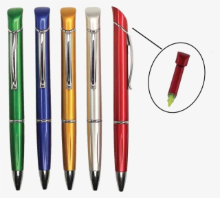 Ballpen With Highlighter - Plastic #9462171