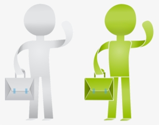 Paper, Man, Briefcase, Character, Origami, Form - Imagen Hombre Con Maletin #9463686