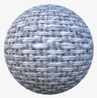 White Seamless Hand Knit Texture - Sphere #9465340