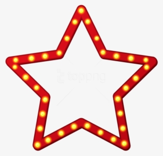 Free Png Download Red Star Border Frame Png Clipart - Red Star Frame Png #9465633