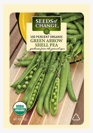 Organic Green Arrow Shell Pea Seeds - Seeds Of Change #9468387