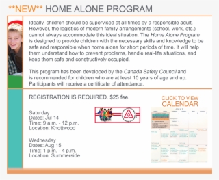 **home Alone Progam Is Now Full** - Kidzee #9468551