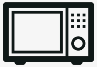Microwave Oven - Microwave Png Black White #9470426