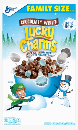 Special Edition Chocolatey Winter Lucky Charms Cereal, - Winter Lucky Charms #9471125