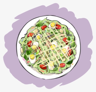 Ensalada Verduras Huevos Png Y Psd - Мультяшный Салат Пнг #9471742