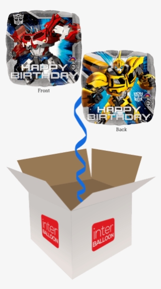 2-sided Transformers Happy Birthday Square - Balloon #9471814