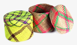 Contenedor Iraca Con Tapa - Artesanias De Palma Png #9471986