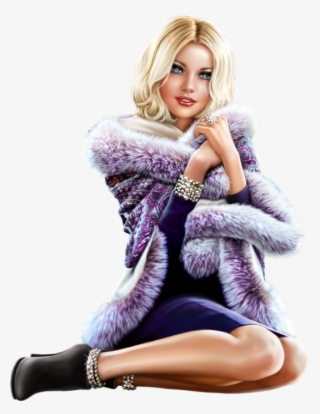 Tube Femme, Hiver - Tube Femme Hiver Psp #9472572