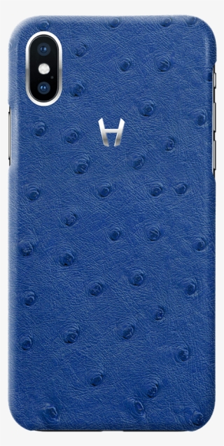 Blue Ostrich Case For Iphone X Stainless Steel - Mobile Phone Case #9473870