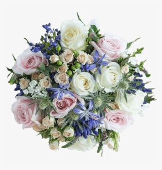 Sentimental Pastel Shapphire Bouquet Flowers Box London - Garden Roses #9474511
