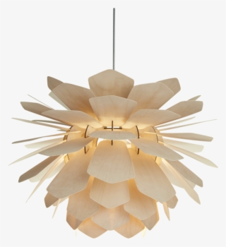 Designer Wooden Light - Big Hanging Lamp Png #9475308