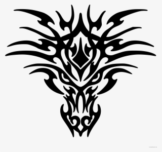 Clip Black And White Library Dragon Clipartblack Com - Dragon Pics Black And White #9475573