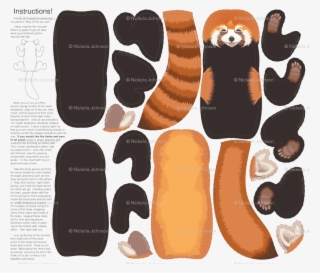 Red Panda Clipart Ice Skating - Illustration #9476132