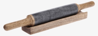 Rolling Pin With Wooden Base - Plank #9477139