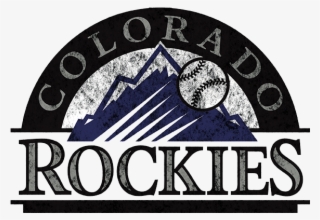 Colorado Rockies 1993-present Primary Logo Distressed - Colorado Rockies #9477923
