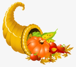A Thankful Time Of Year - Cornucopia Clip Art Free #9480183
