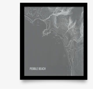 Pebble Beach Topo Gray Giclée Print - Motif #9482710