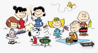 Peanuts Gang July 4th Celebration - Fourth Of July Peanuts Cartoon #9484079