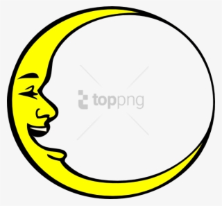Free Png Smiling Crescent Moon Png Image With Transparent - Crescent Moon Smiling #9484230