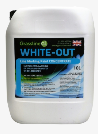 Grassline White Out Line Marker Paint 10l - Leather #9485280