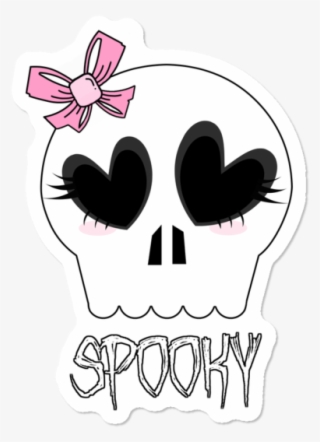 Spooky Cutie Skull Sticker - Skull #9485761