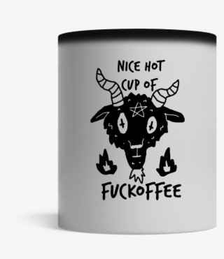 Satan Goat Head Nice Hot Cup Of Fuckoffee Mugs - British Heart Foundation #9486943