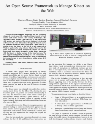 An Open Source Framework To Manage Kinect On The Web #9487258