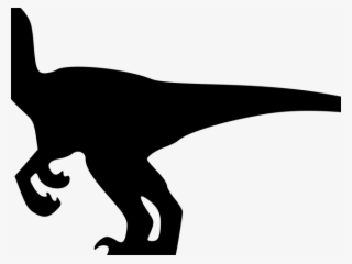 Velociraptor Clipart Dinosaur Silhouette - Lesothosaurus #9487504