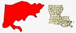 Louisiana Clipart Map New Orleans - Abita On Louisiana Map #9487507