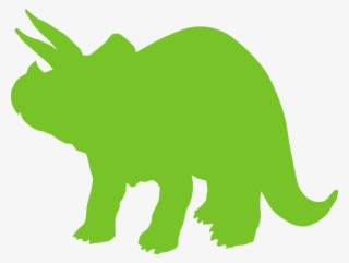 Vector Graphics, - Green Triceratops Silhouette Png #9487749