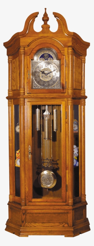 Grandfather Clock Oak Wood -w/p1 - Grandfather Clock #9488886