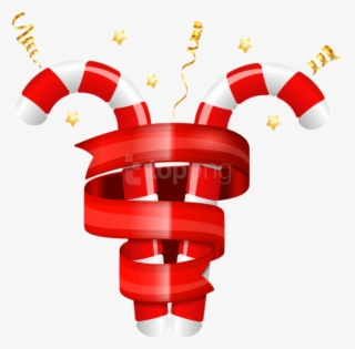 Free Png Candy Canes Decoration Png - Ribbon #9489301