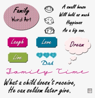 Family Word Art Free - Butterfield Color #9490222