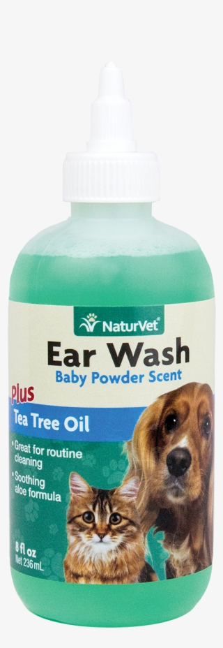 Naturvet Gentle Pet Ear Wash & Odor Reducing Treatment - Tea Tree Oil Ear Cleaner For Dogs #9493824
