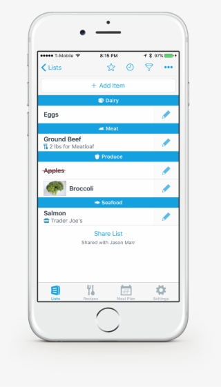 Anylist Suggests Common Grocery Items As You Type, - Smartphone #9495419