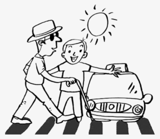 1000 X 1000 7 - Clipart Pedestrian Crossing Black And White #9495796