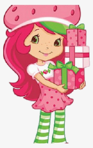 Strawberry Shortcake Holding Cake #9496779