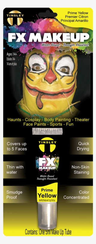 Yellow Face Paint - Prosthetic Makeup #9497302