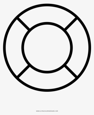 Lifesaver Coloring Page - Circle Shapes #9497563