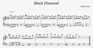Black Diamond Sheet Music Composed By Stratovarius - Stratovarius Black Diamond Sheet Music #9497800