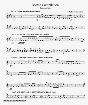Meme Compilation Sheet Music 1 Of 7 Pages - Schindler's List Bass Sheet Music #950271