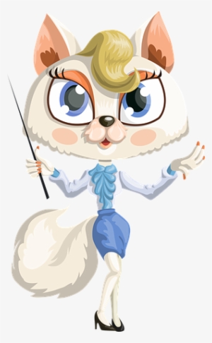 Cat Vector Graphics - Cat Teacher Png #950854