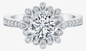 Winston Blossom Diamond Engagement Ring Clipart Png - D/vvs2 Engagement Ring 2 Carat Round Cut 14k White #950857 Winston Blossom Diamond Engagement Ring Clipart Png - D/vvs2 Engagement Ring 2 Carat Round Cut 14k White #950857