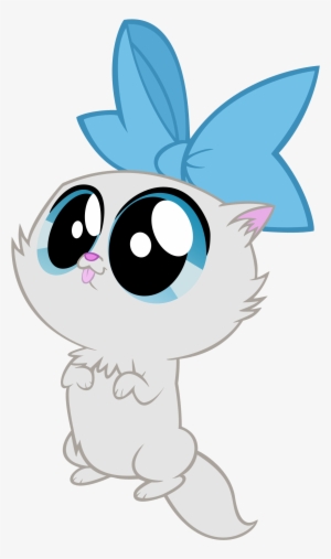 Vector Of Fluttershy's Cat From "may The Best Pet Win" - Mlp Rarity As Kitten #950878