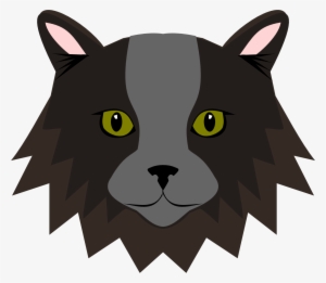 Longhair Russian Blue Cat Vector Illustration - Cat #950884